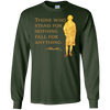 Image of Alexander Hamilton Quote Shirt Gold Silhouette T-Shirt