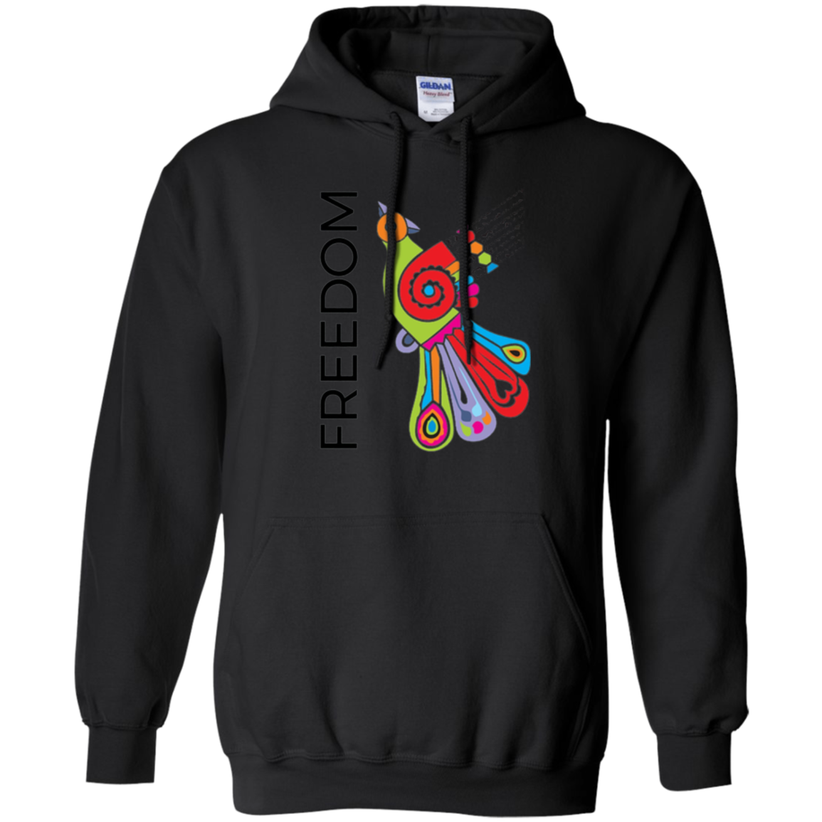 "Freedom" Bright Colorful Bird Diversity Unity T-Shirt