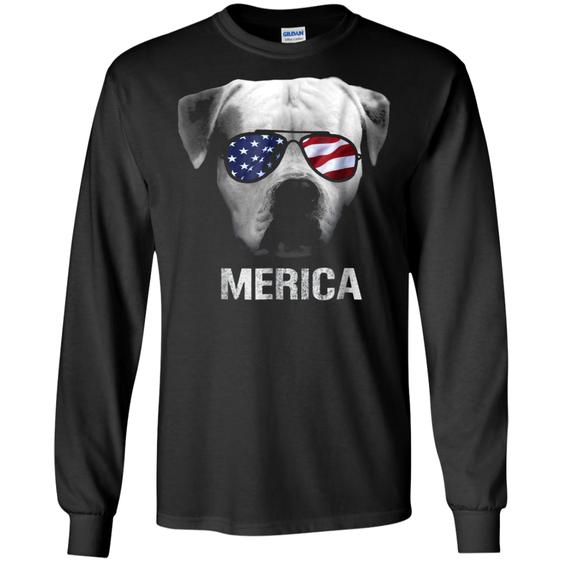 American Bulldog Merica t-shirt - Patriot Patriotic