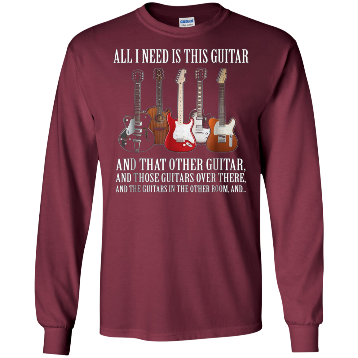 All I Need Is This Guitar TShirt True Story About Guitarists