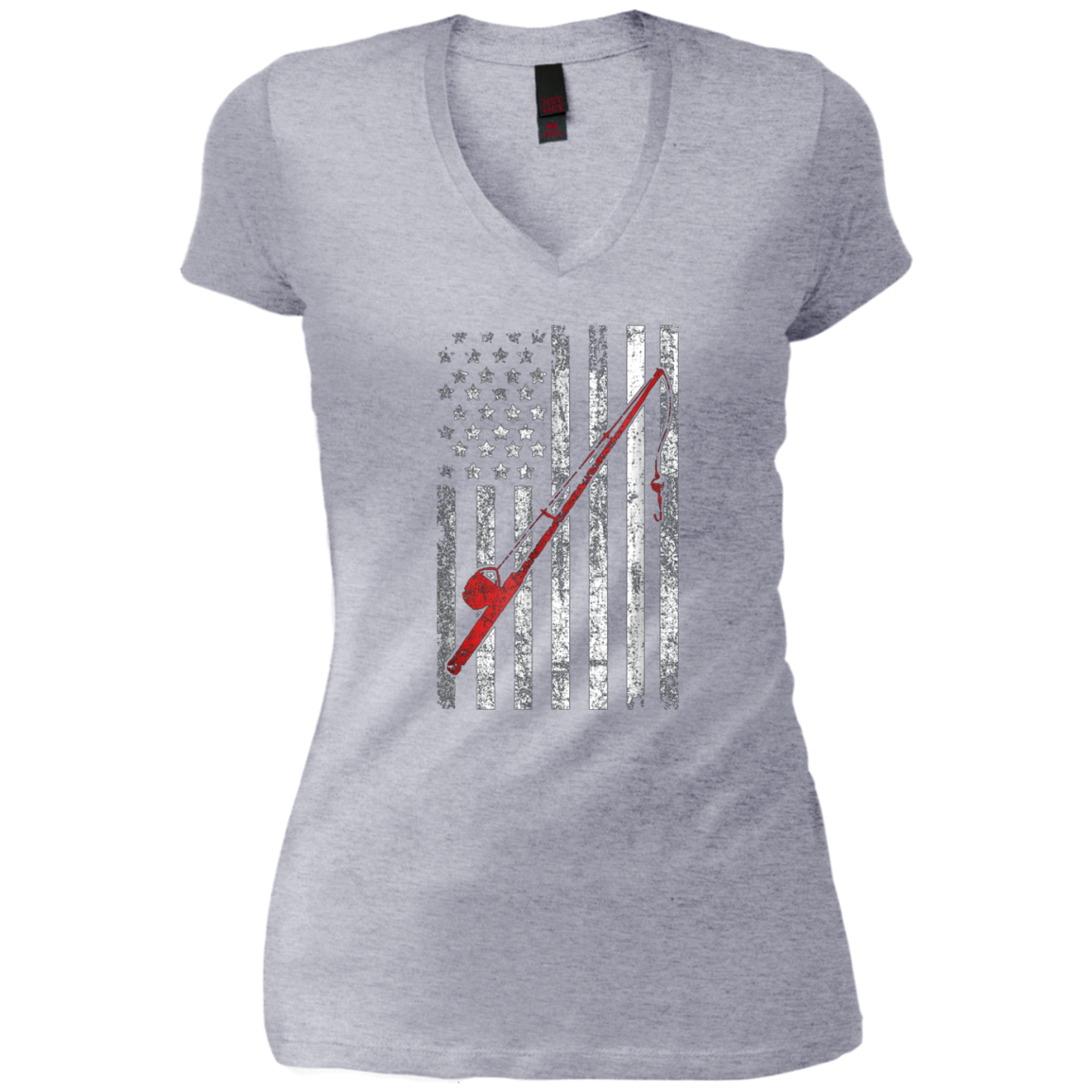 American Flag Patriotic Fishing T shirt
