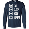 Image of "Eat, Sleep, Hodl, Repeat" Ether T-Shirt