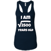 Image of 50 year old 50th Birthday Gift Idea: Square Root of 2500 Tee