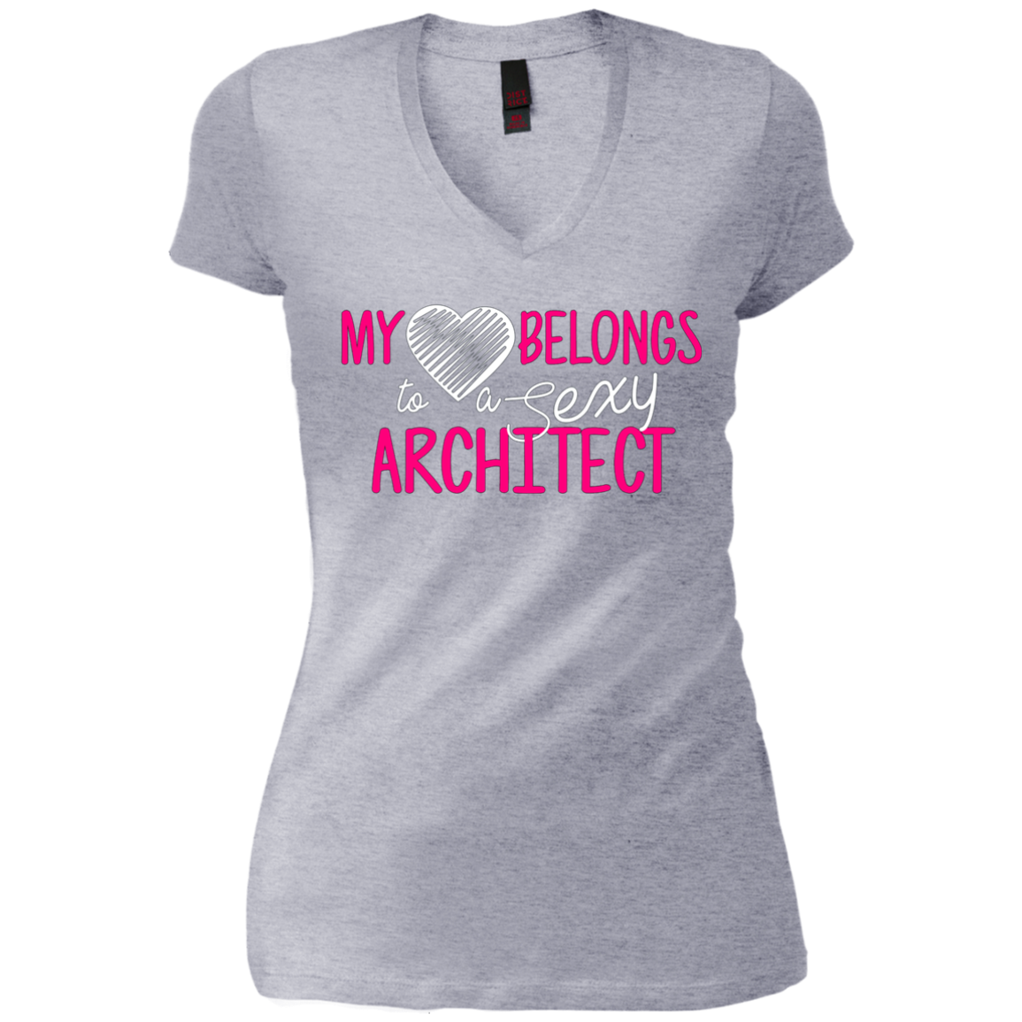 Architect Shirt My Heart Belongs Architects Wife Shirt