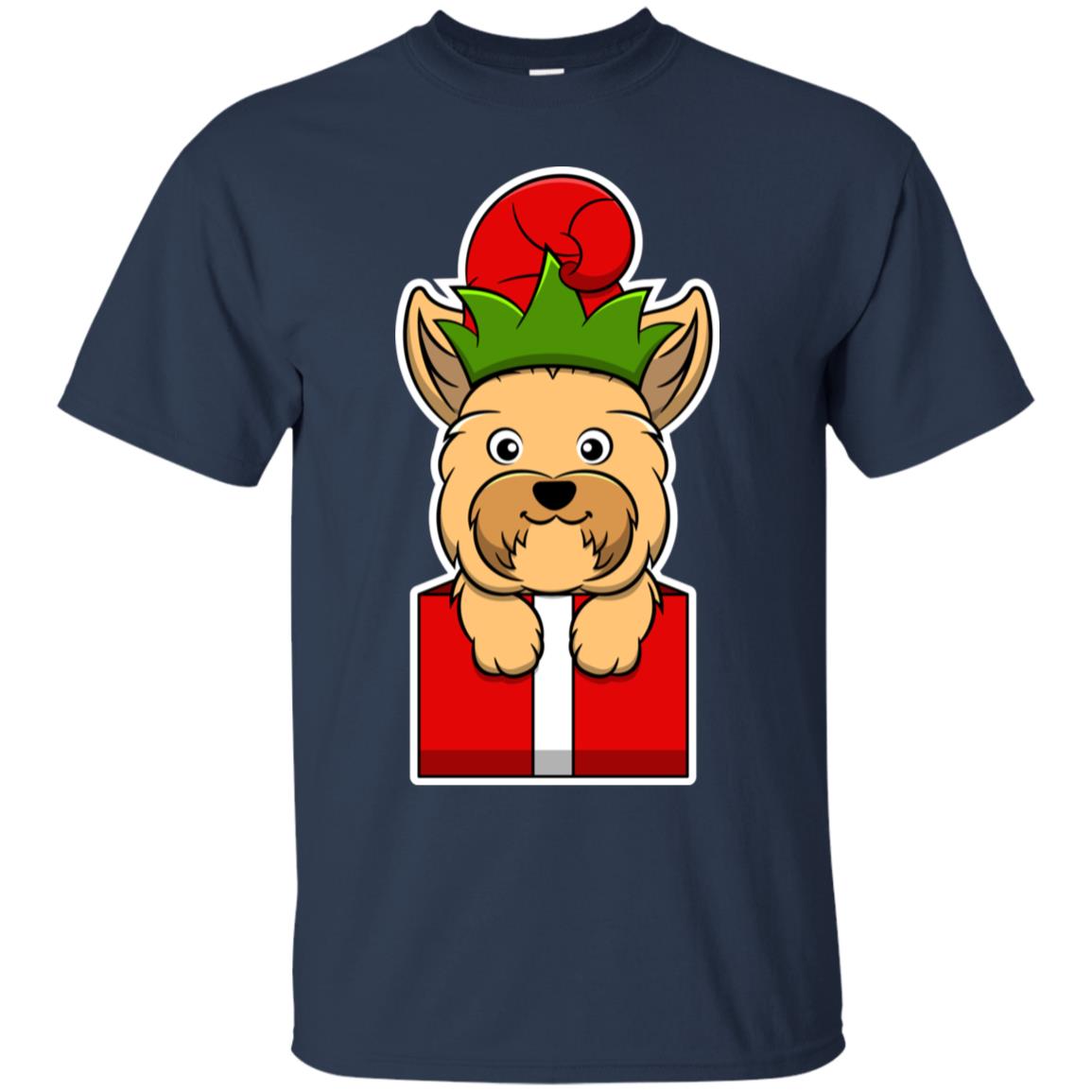 Christmas Yorkshire Terrier Dog T-Shirt, Puppy Xmas Gift