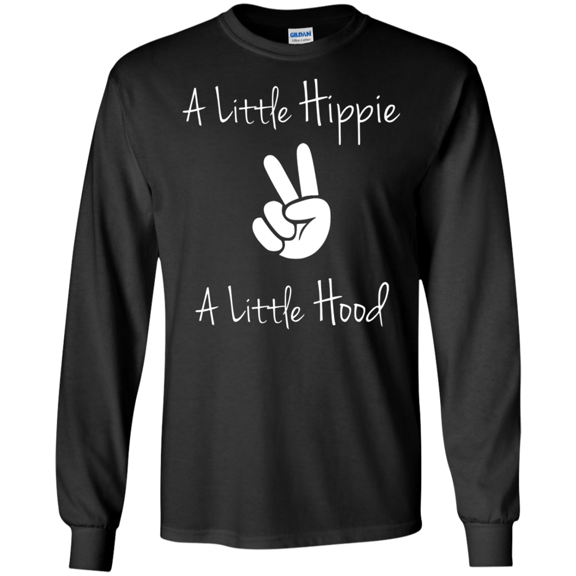 A Little Hippie A Little Hood T-Shirt | Funny Care Free Tee