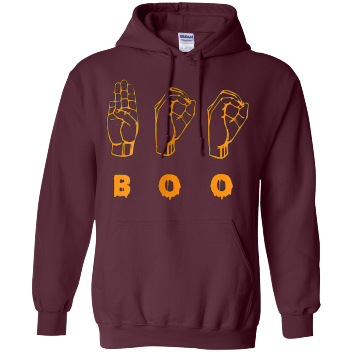 American Sign Language ASL BOO Halloween T-shirt