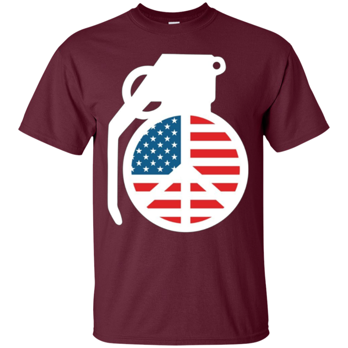 America Peace Grenade - Military Freedom Shooting Gun TShirt