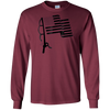 Image of 'Patriotic Fishing USA Flag' Cool Fishing July 4th Shirt