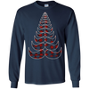 Image of Christmas Tree Hipster Red Plaid Mustache T-Shirt