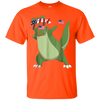 Image of American Pride T-Rex Dinosaur USA Dabbing Funny T Shirt