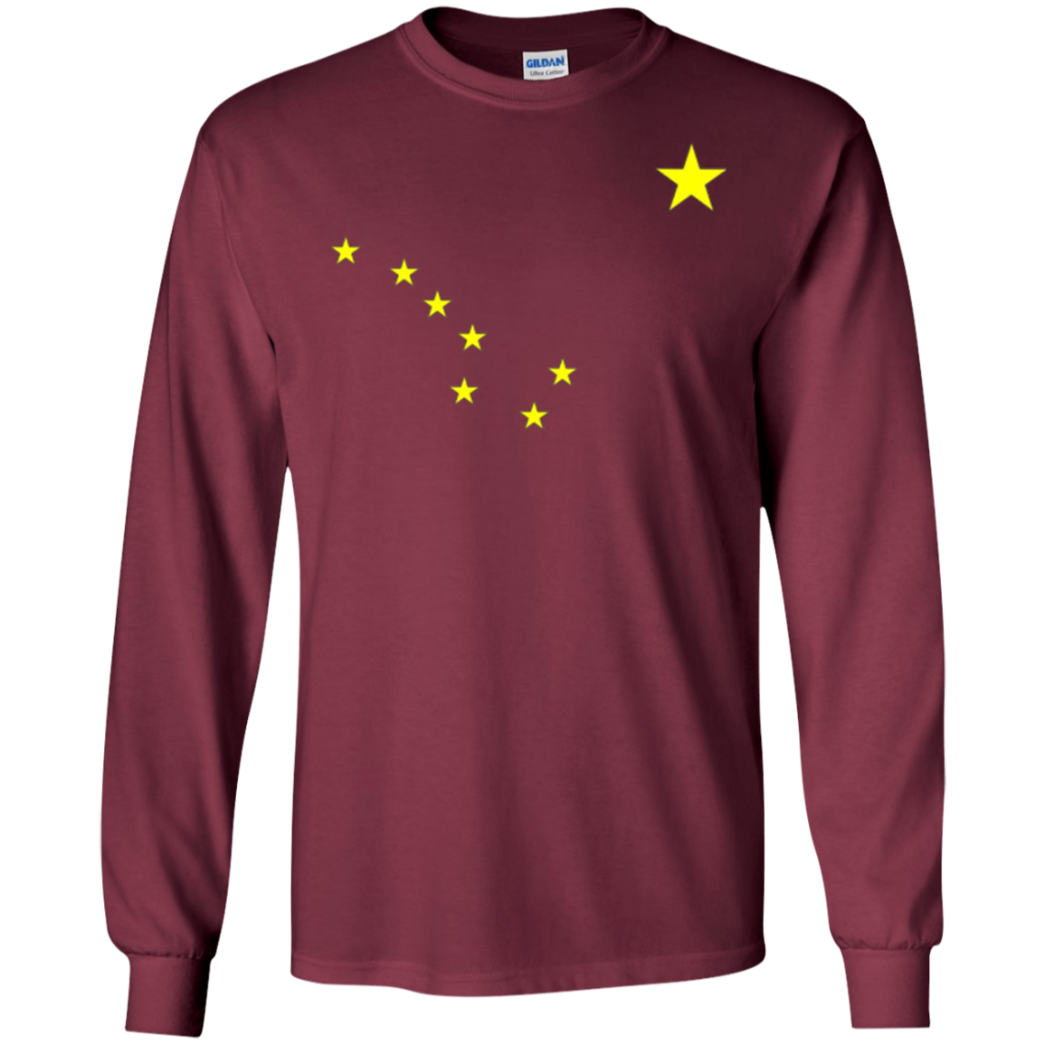 Alaska T-Shirt State Flag Astrology Big Dipper Polaris Tee