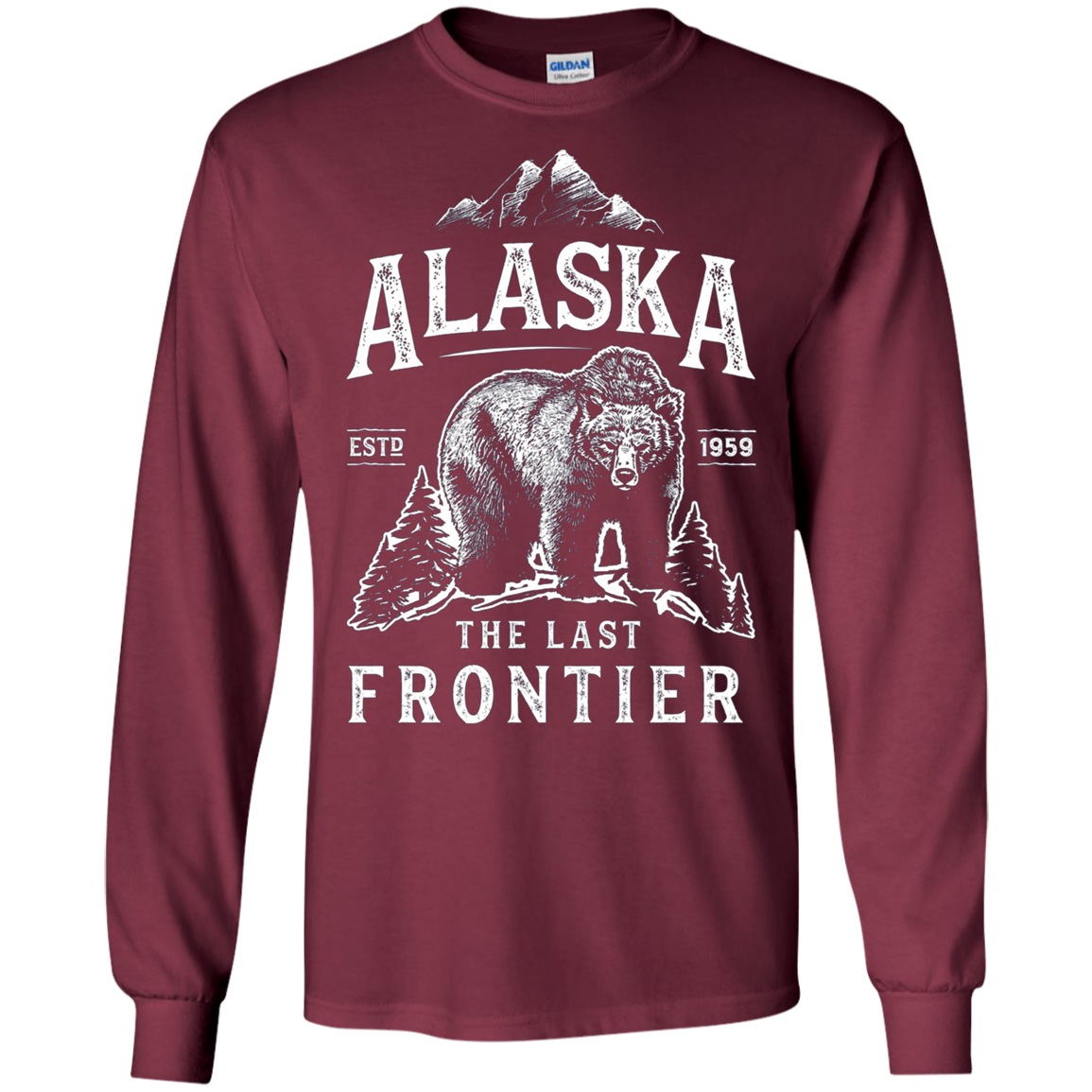 Alaska T Shirt The Last Frontier Bear Home Men Women Gifts
