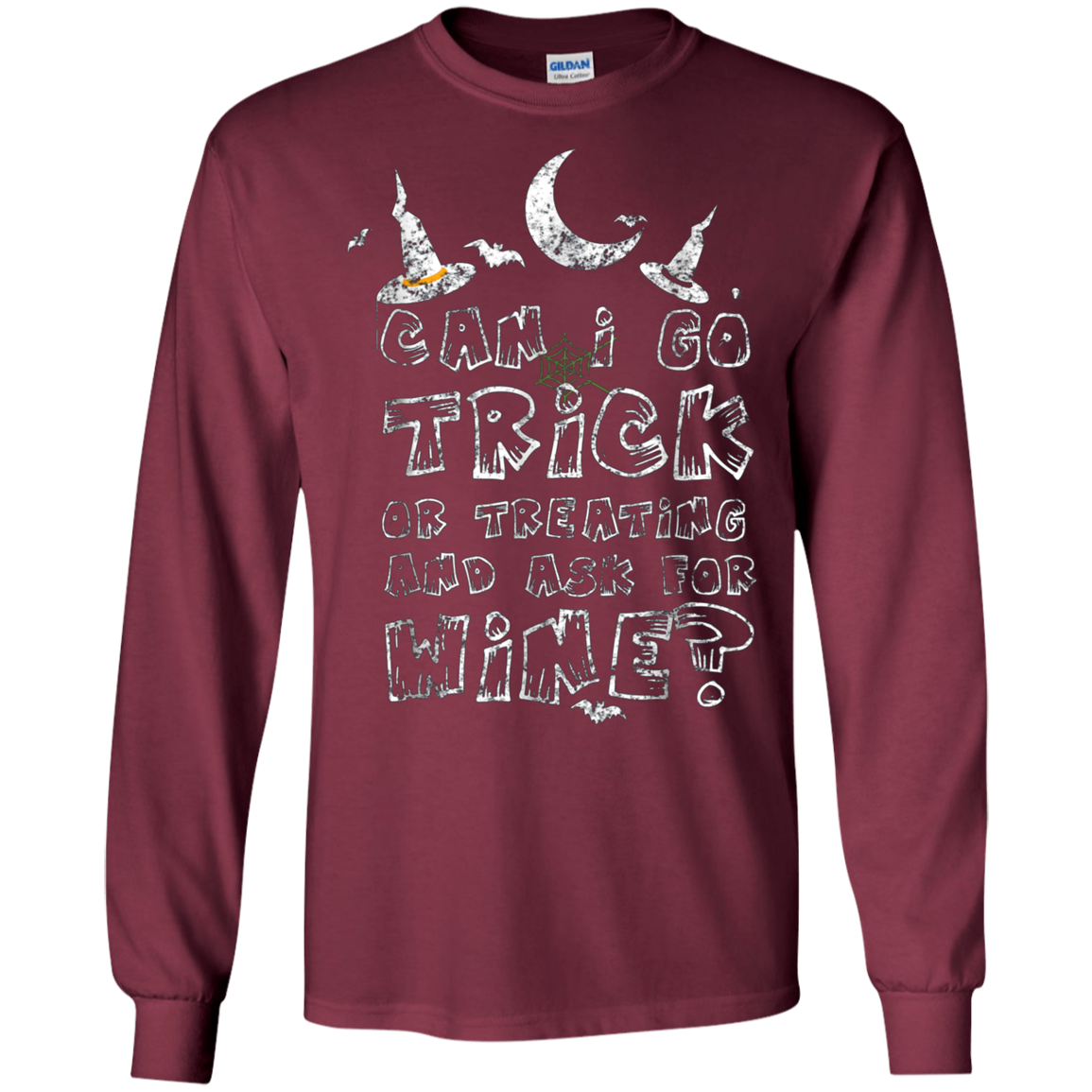 Adult Trick Or Treating For Wine Weathered T-Shirt