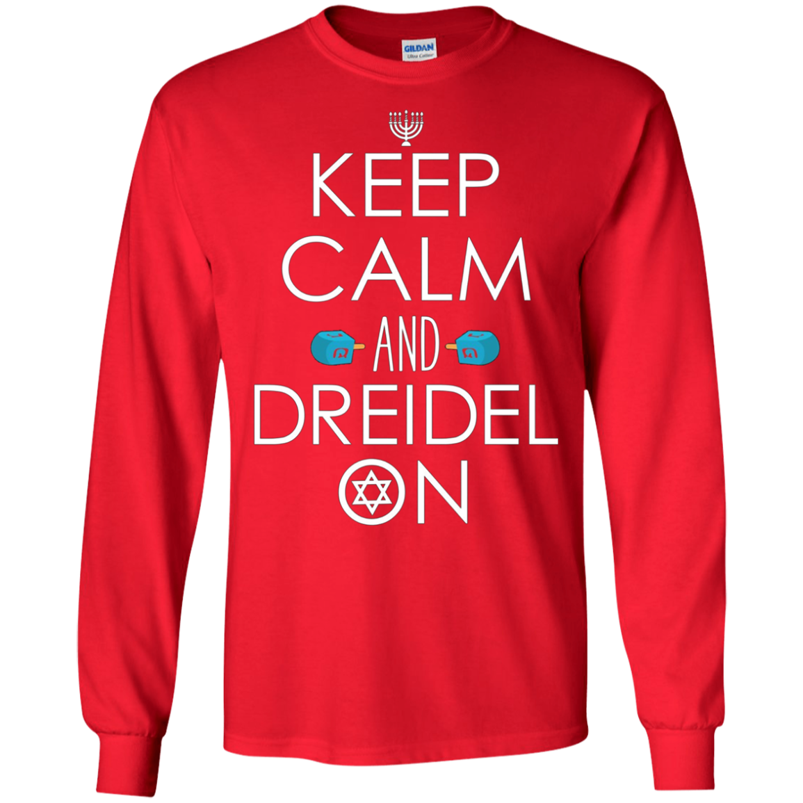 Funny Hanukkah Gift Ideas - Keep Calm and Dreidel On T-Shirt