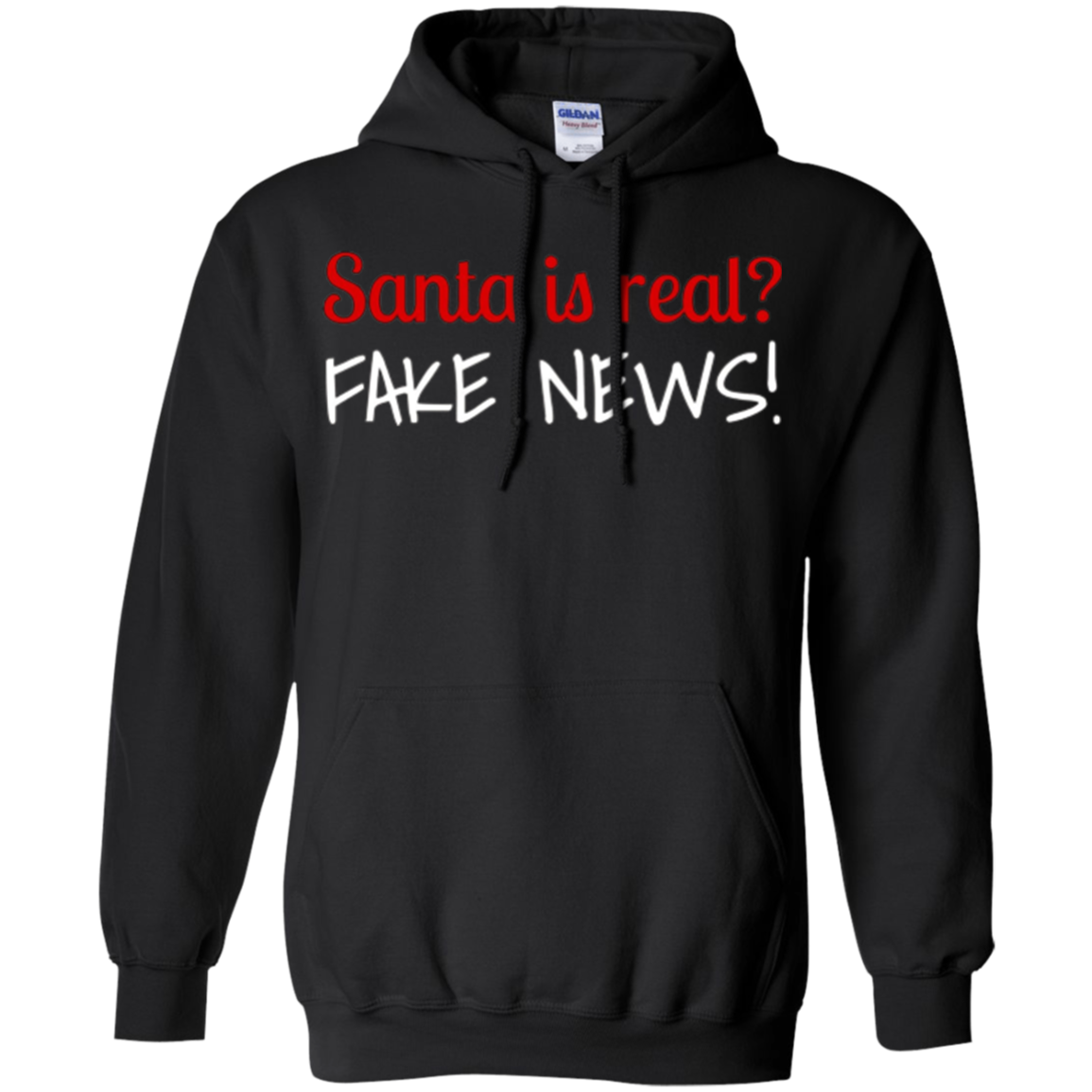 Santa Fake News T-Shirt Trump Joke Funny Christmas Gift