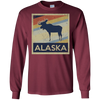 Image of Alaska Moose Retro State Love T Shirt
