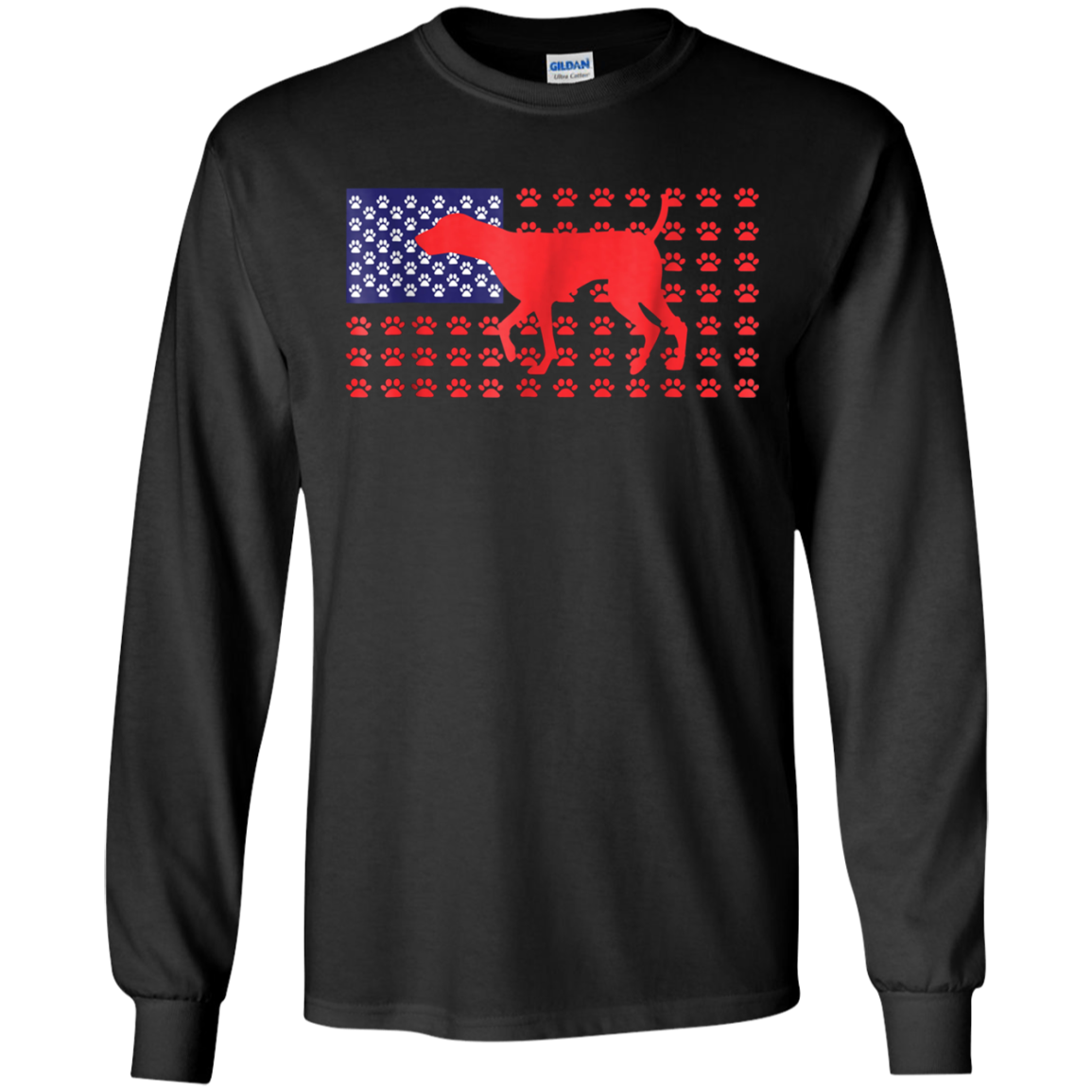 4th of July Tshirt, German Shorthaired Pointer American Flag