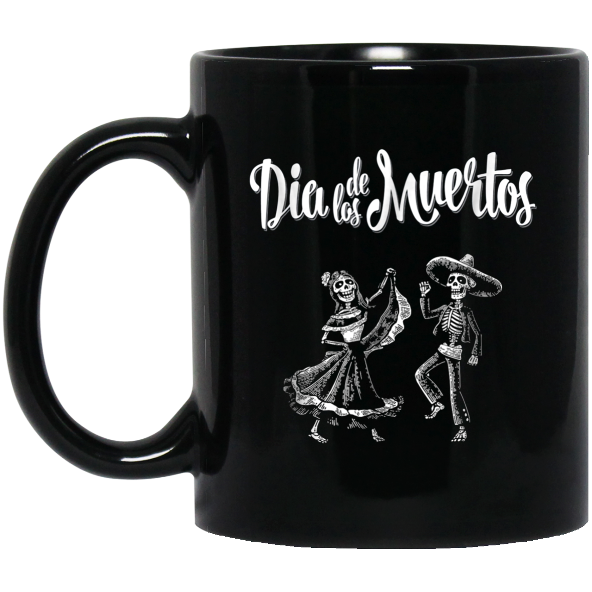 "Dia De Los Muertos" Dancing Mariachi Skeletons Tee Shirt