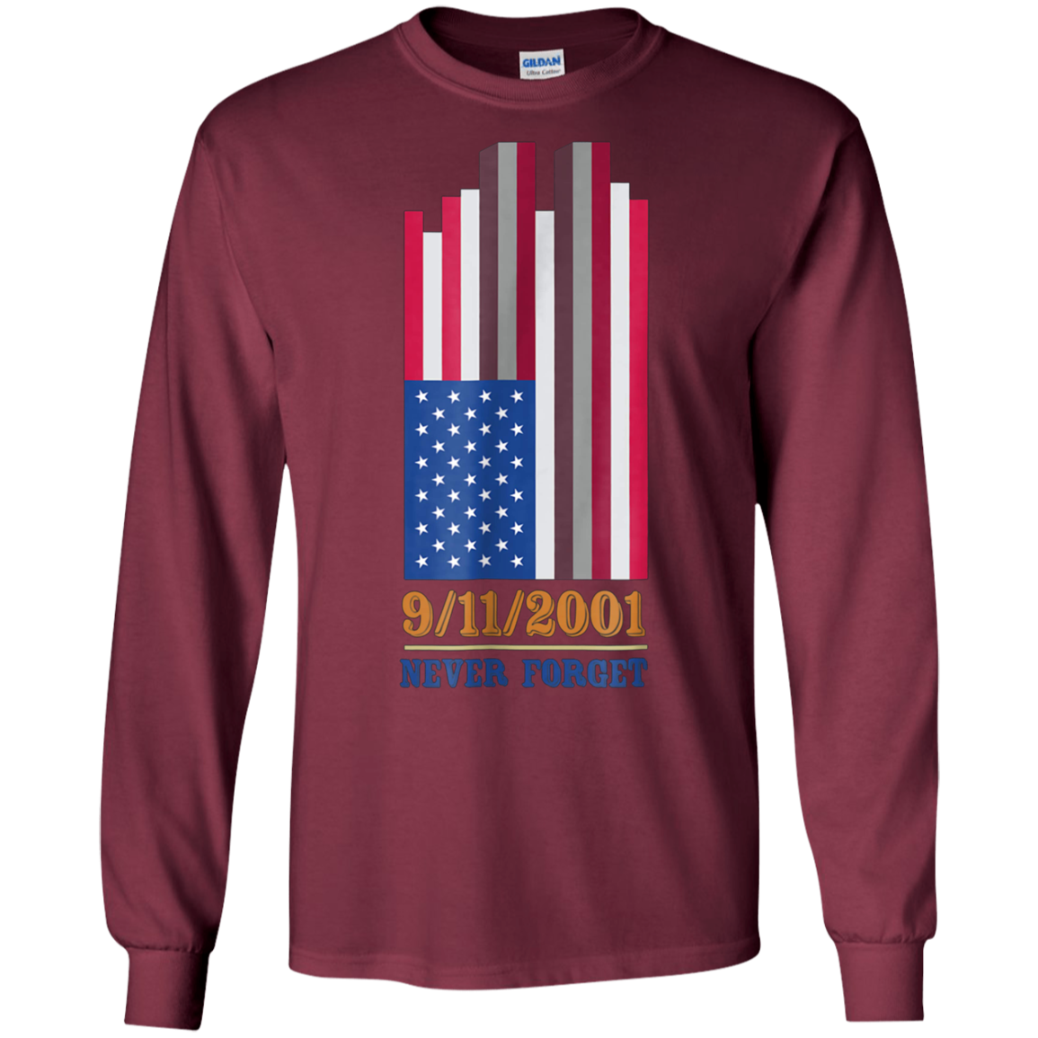 09-11-2001 Never Forget Twin Tower Was Attacked T-shirt