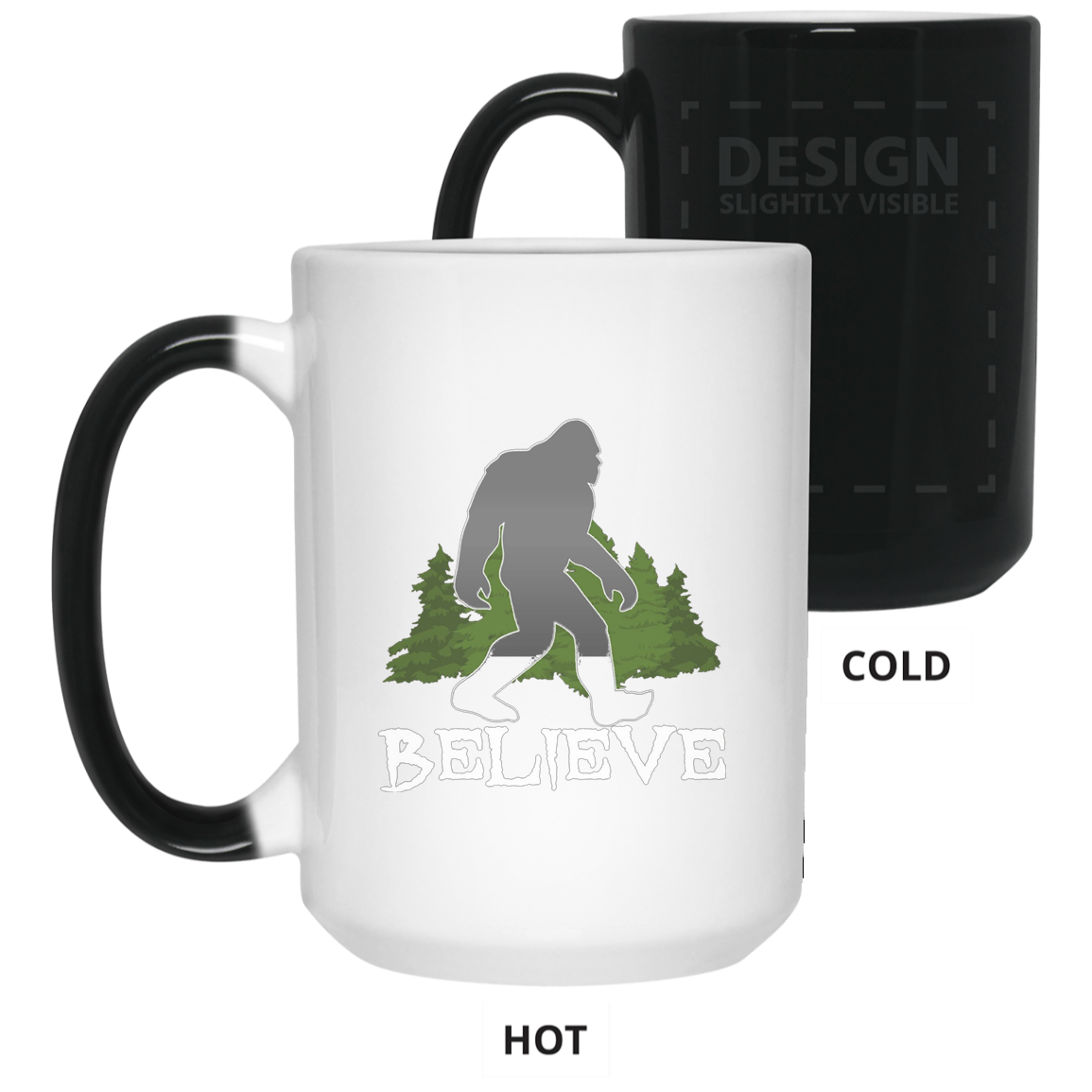 Bigfoot, Sasquatch, Yeti, I Believe Tshirt, Silhouette