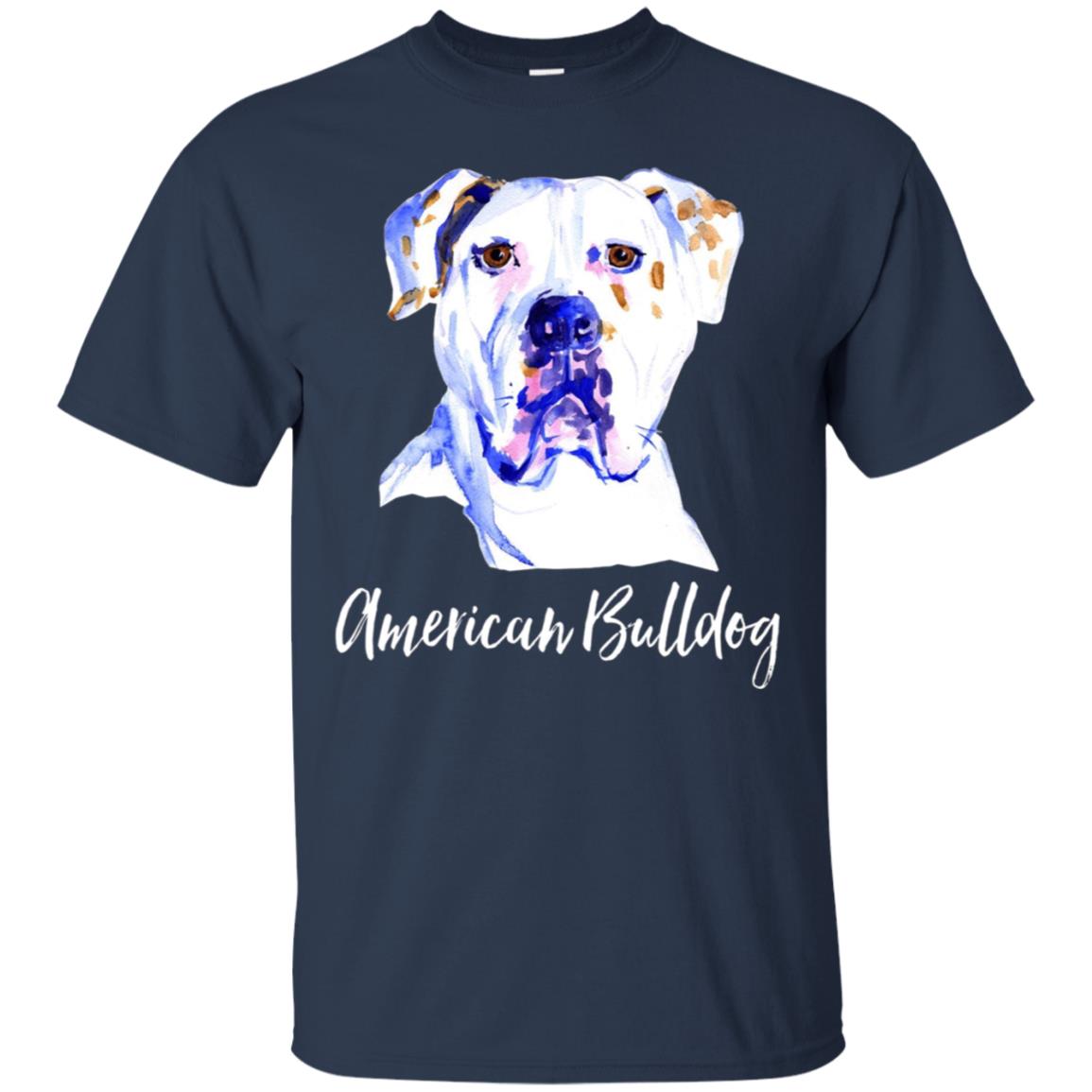 American Bulldog Dog T-Shirt Dog Lover Gift Bull Dog