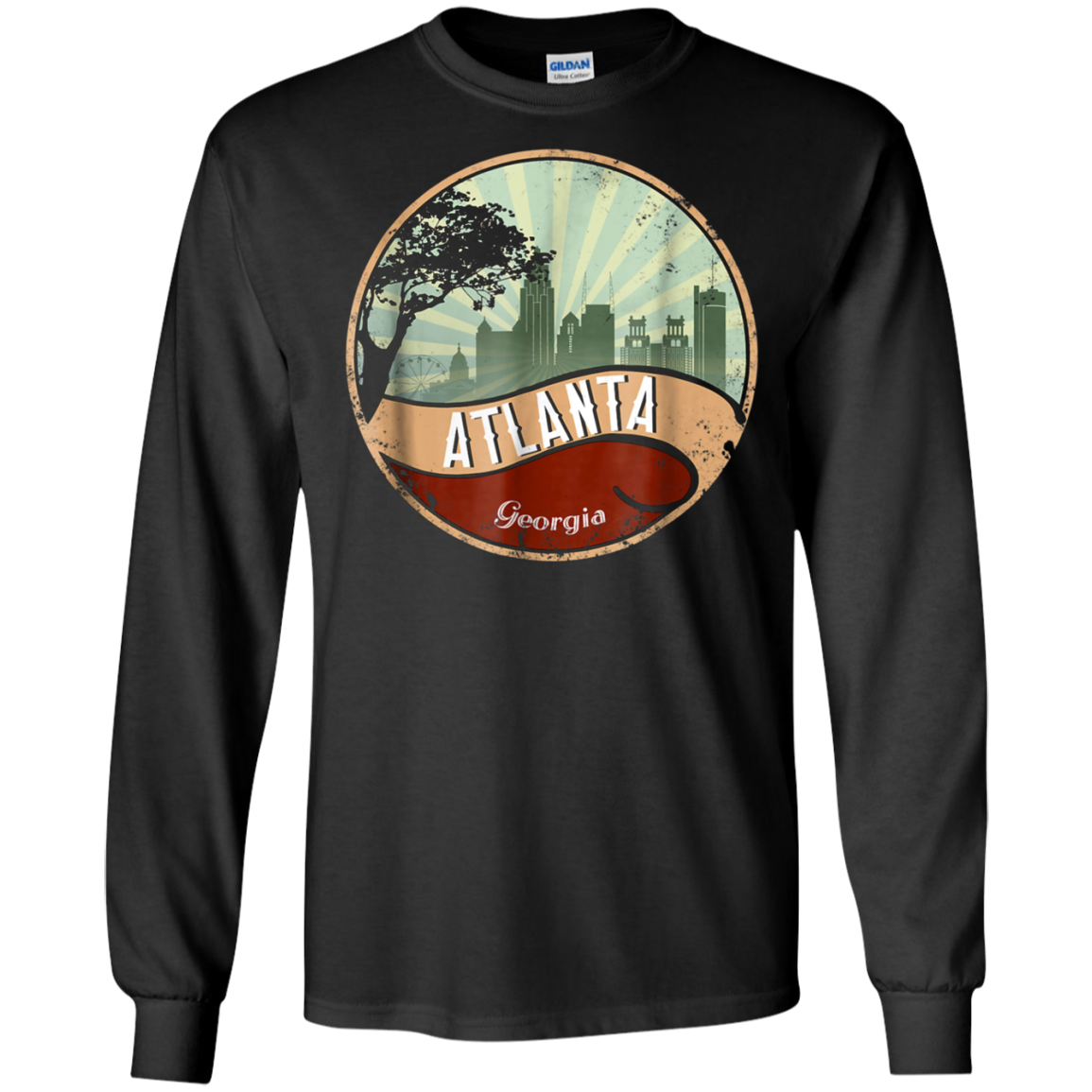 Atlanta Vintage Retro Design City Style T-Shirt