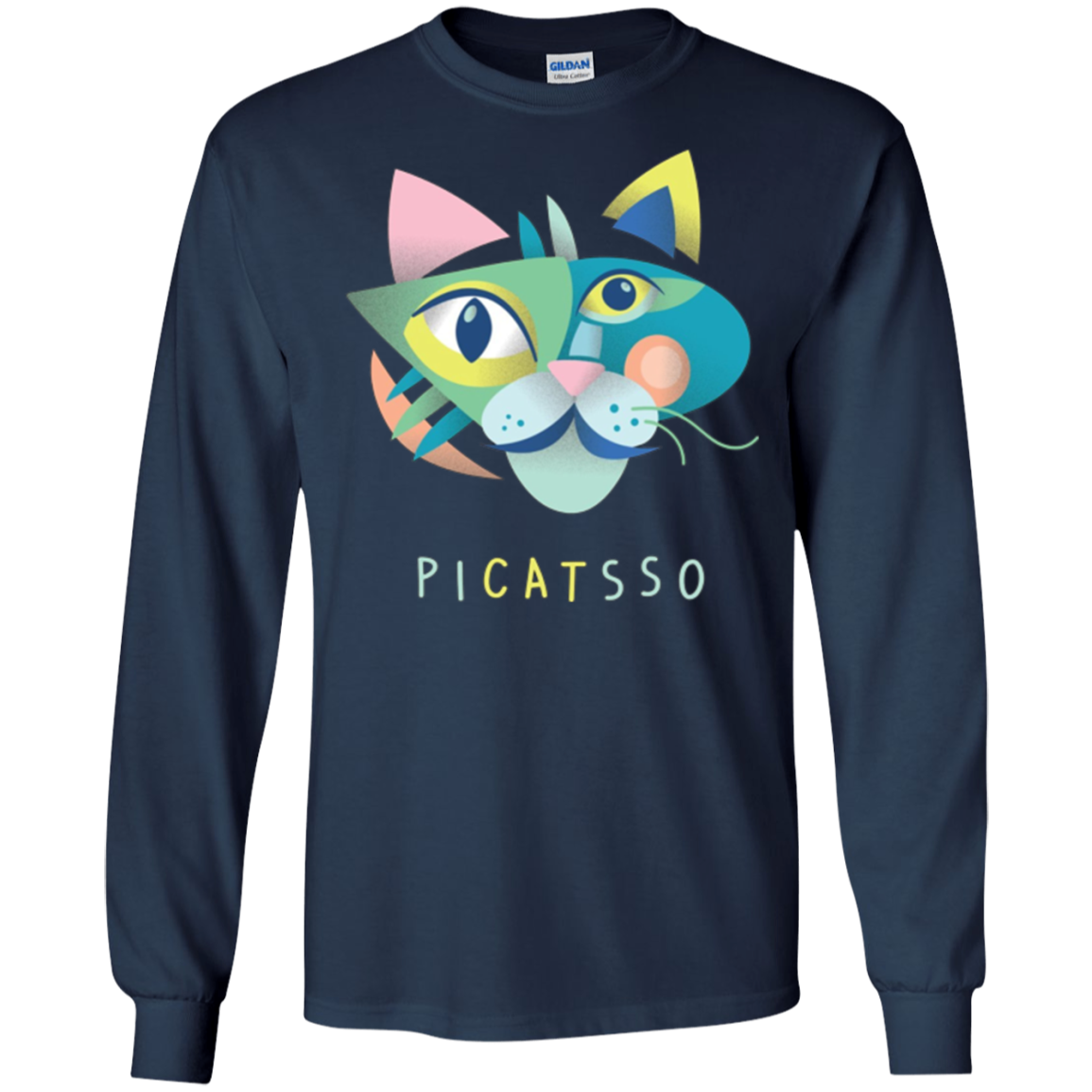Artist & Art Teacher Shirt: Picatsso, Funny Abstract Cat Art