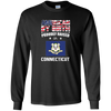 Image of American By Birth Proudly Raised In Connecticut Flag Shirt