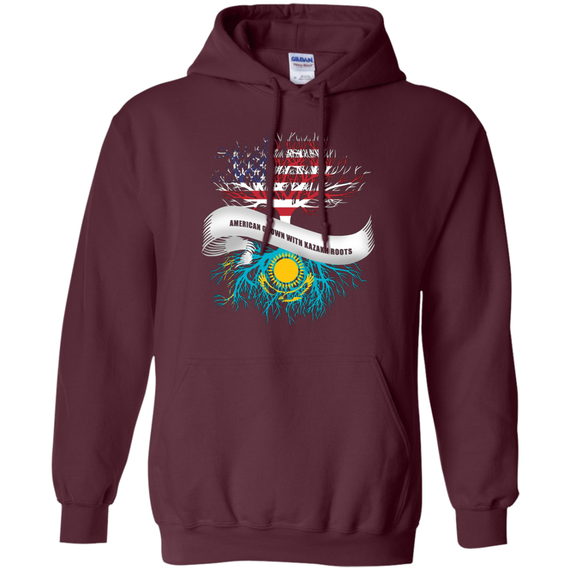 American Grown with Kazakh Roots T-Shirt Kazakhstan Tee