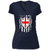 Image of Angel Georgian American Flag Patriotic Georgia USA Tshirt