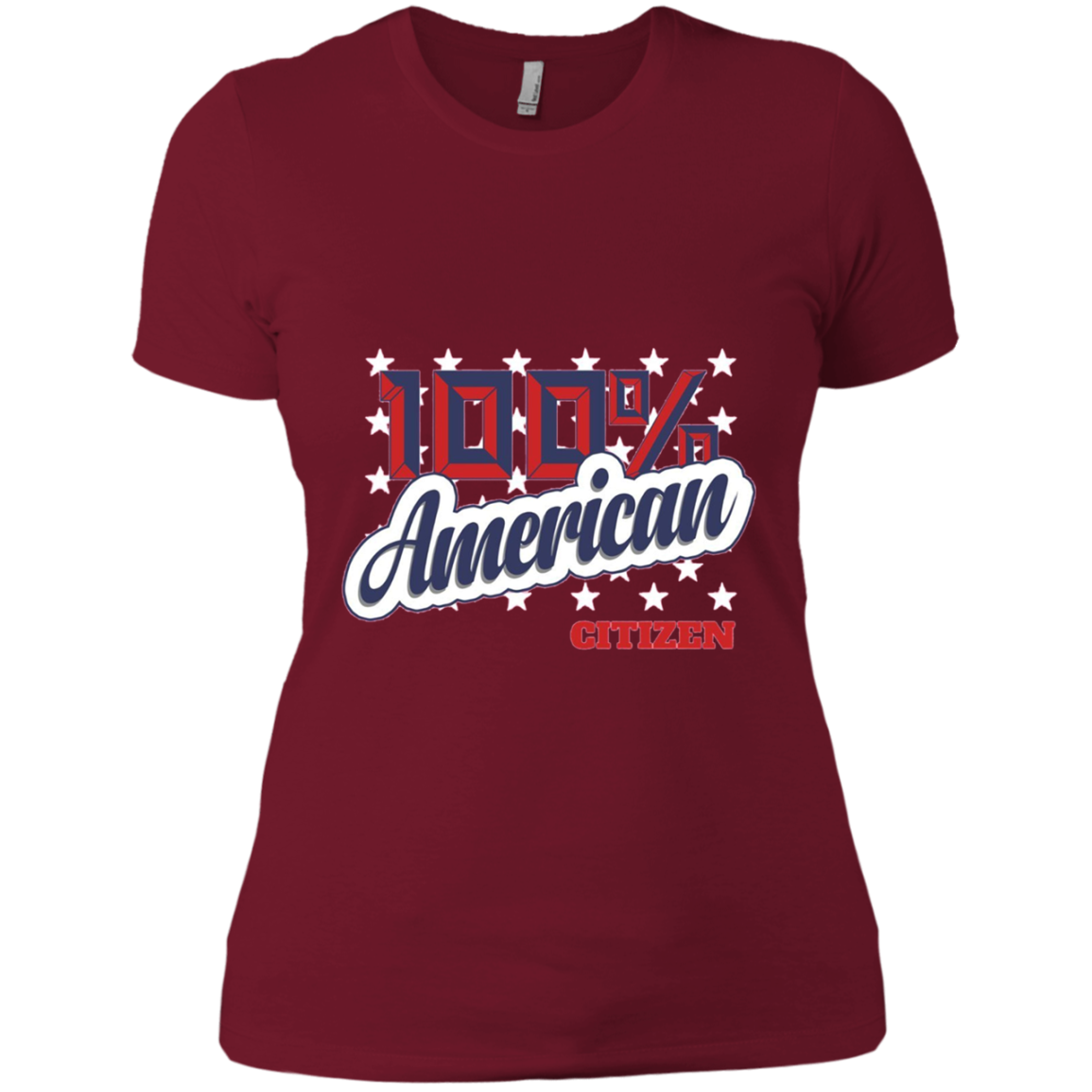 100% American Citizen T-Shirt Citizenship Day Cute Gift
