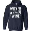 Image of Funny Halloween Wine Shirt Wicked Before Wine T-Shirt