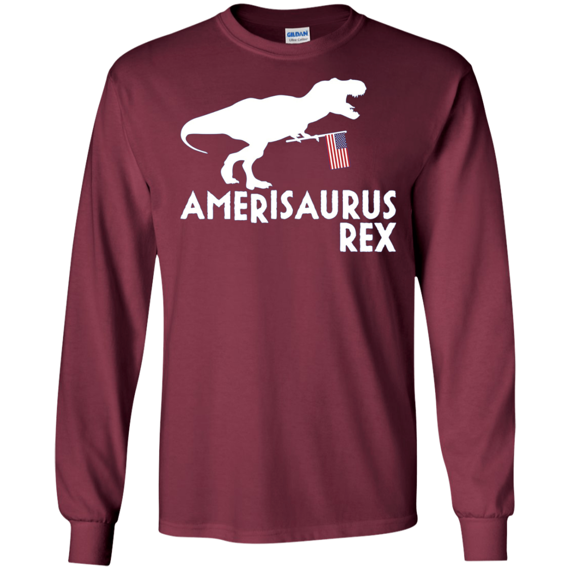 Amerisaurus Rex Shirt, Funy 4th of July Dinosaur USA Gift