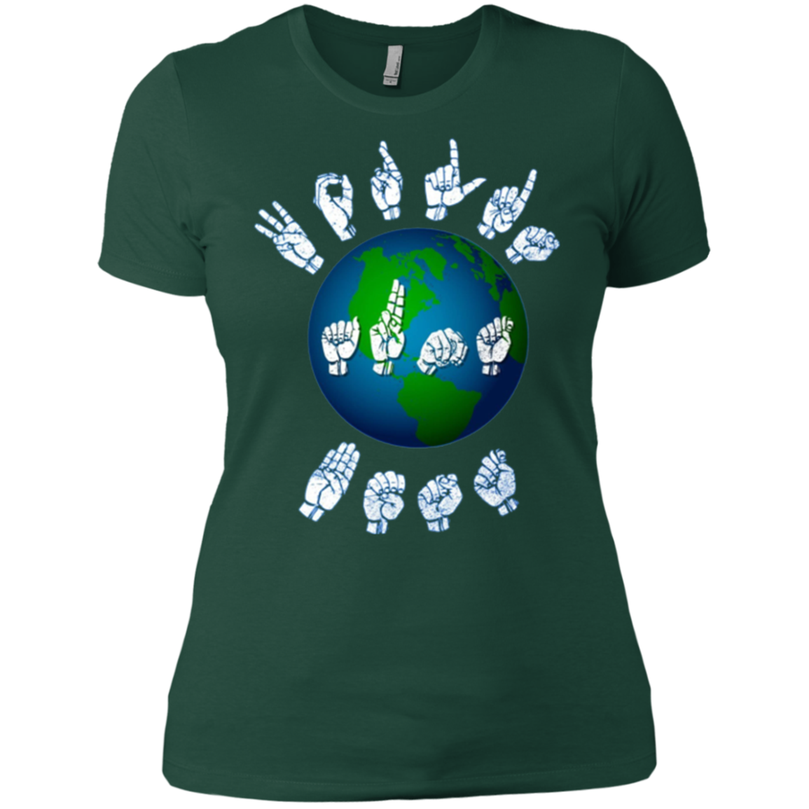 American Sign Language World's Best Aunt T shirt fun gift
