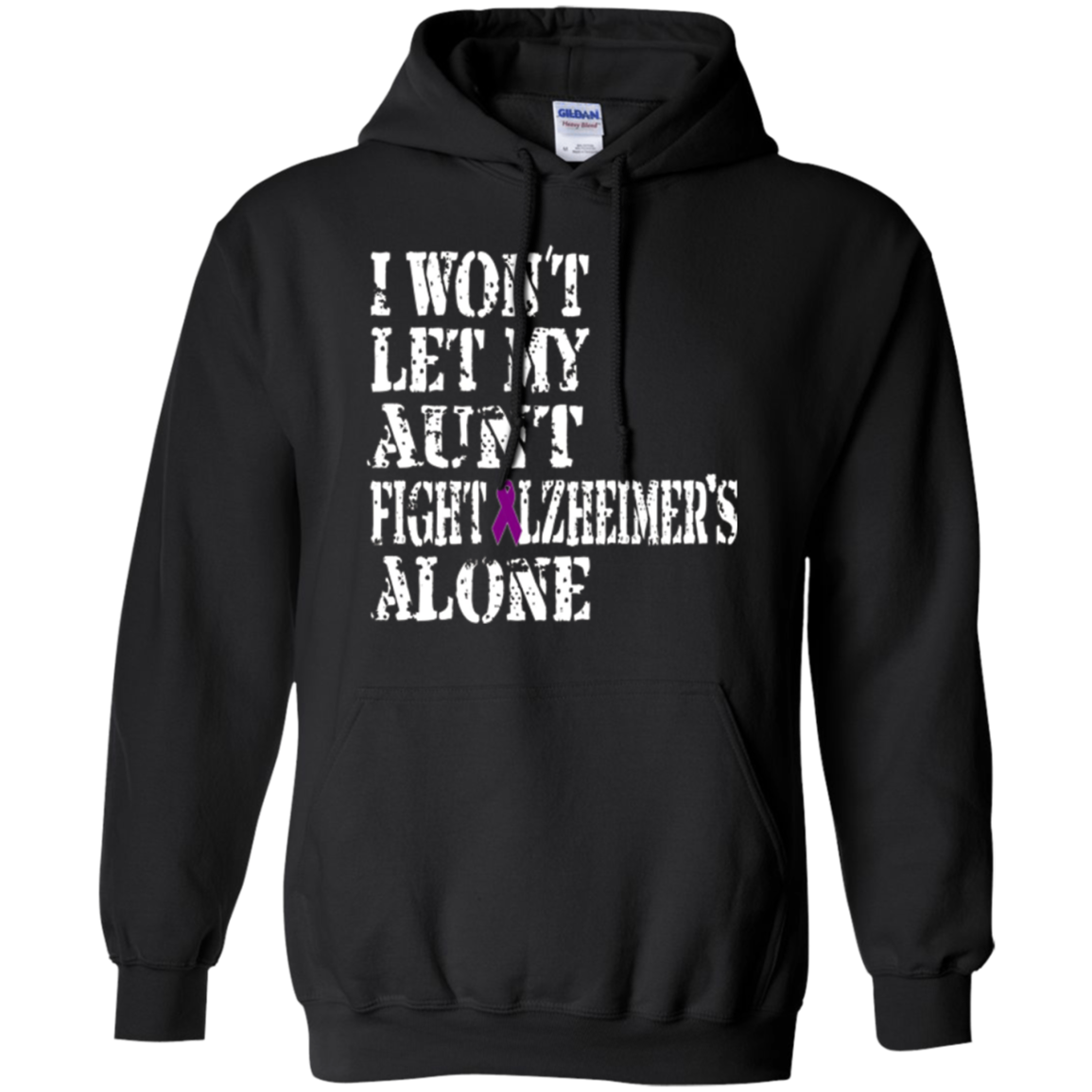 Alzheimer's Awareness T Shirt For Aunts Purple Ribbon Tee