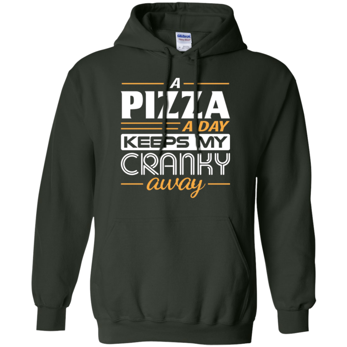 A Pizza a Day Keeps My Cranky Away Foodie T-Shirt