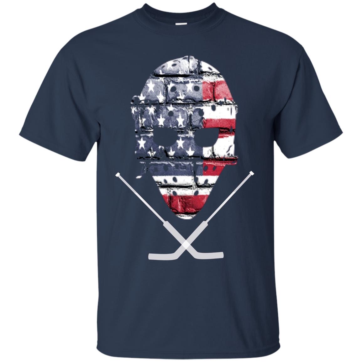 American Hockey Goalie T-Shirt Patriotic Hockey Tee