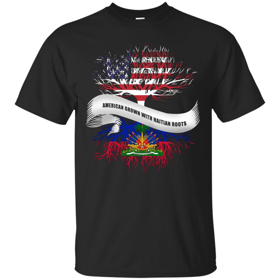 American Grown With Haitian Roots T-Shirt Haiti Tee
