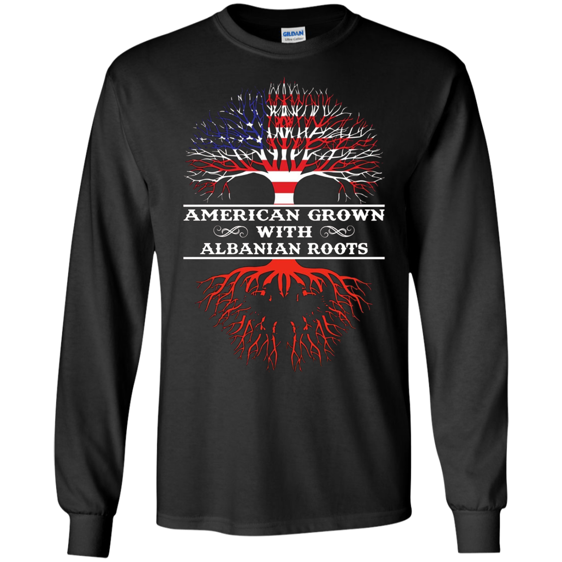American Grown With ALBANIAN Roots Tee Shirt