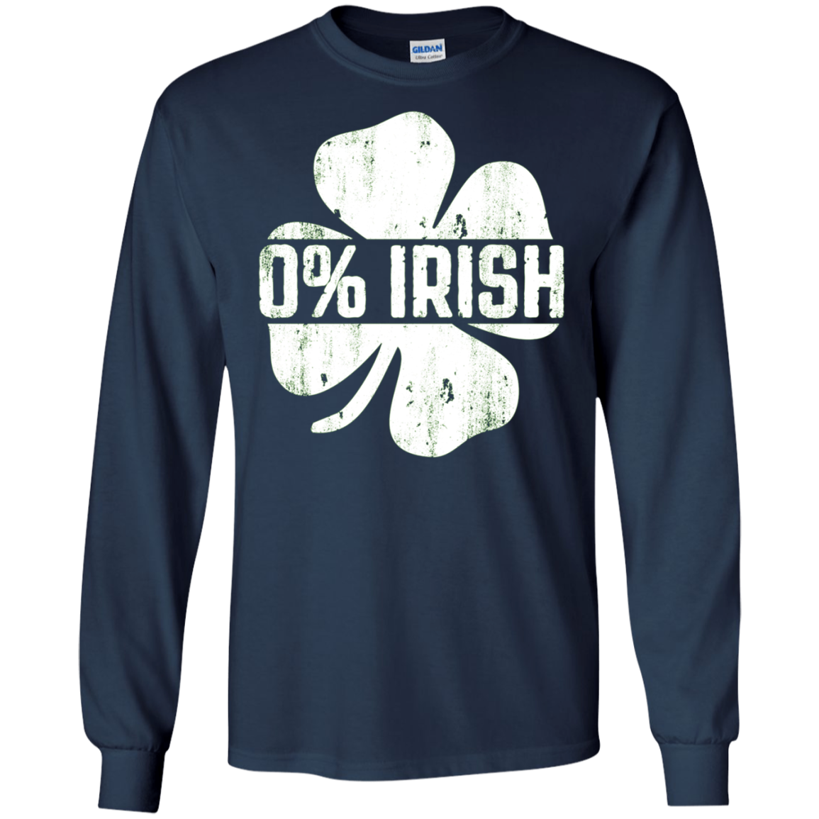 0% Irish T-Shirt Vintage St. Patrick Day Gift Shirt