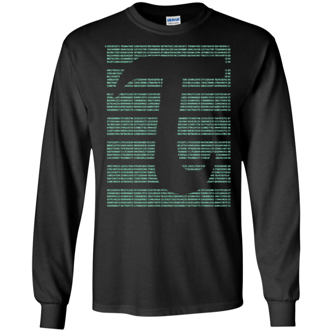 All Tau Number on one Shirt with Tau 2Pi Symbol T-Shirt