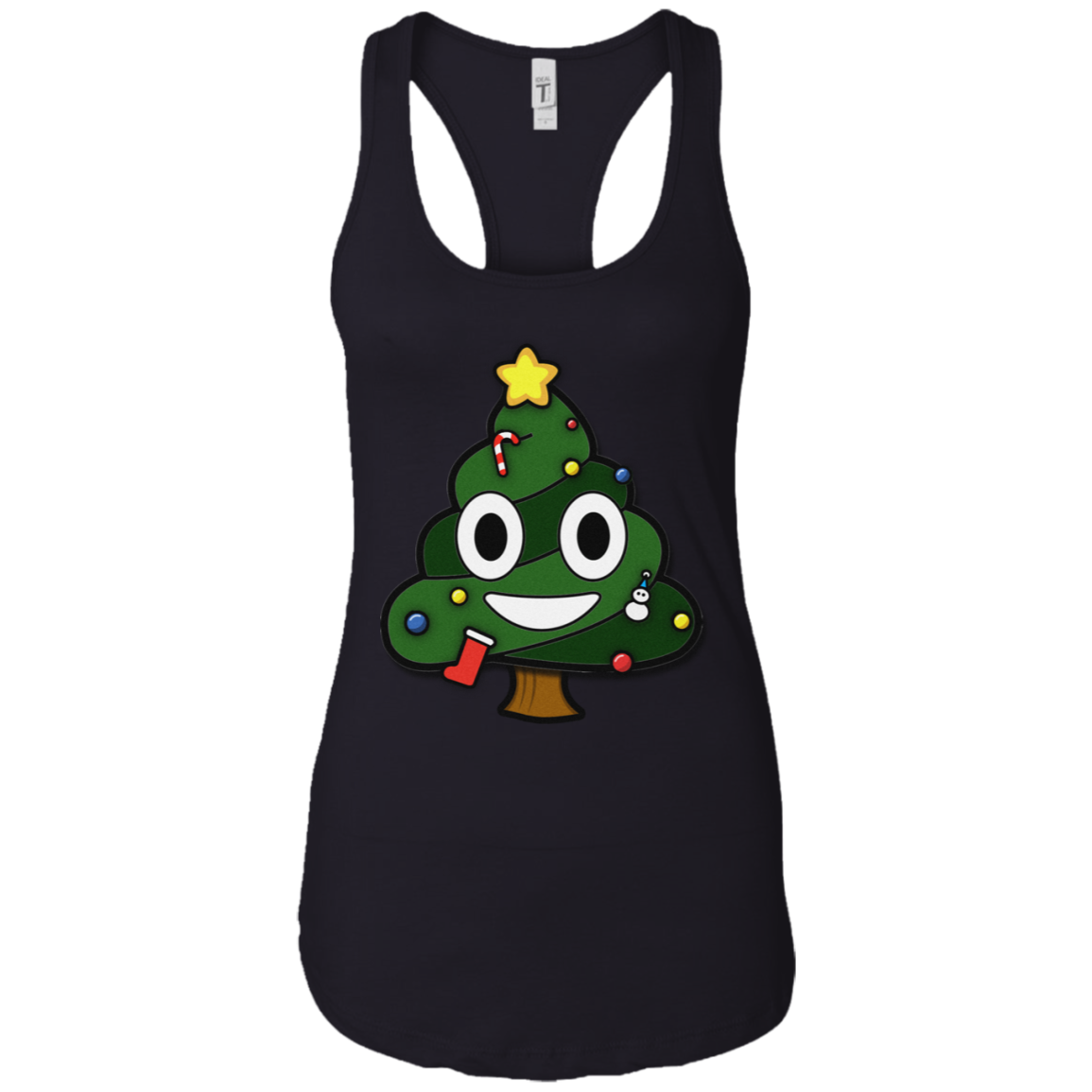 Christmas Tree Poop Emoticon Funny Christmas Shirt