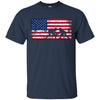 Image of American Flag Wrestling T-shirt Wrestling Gift