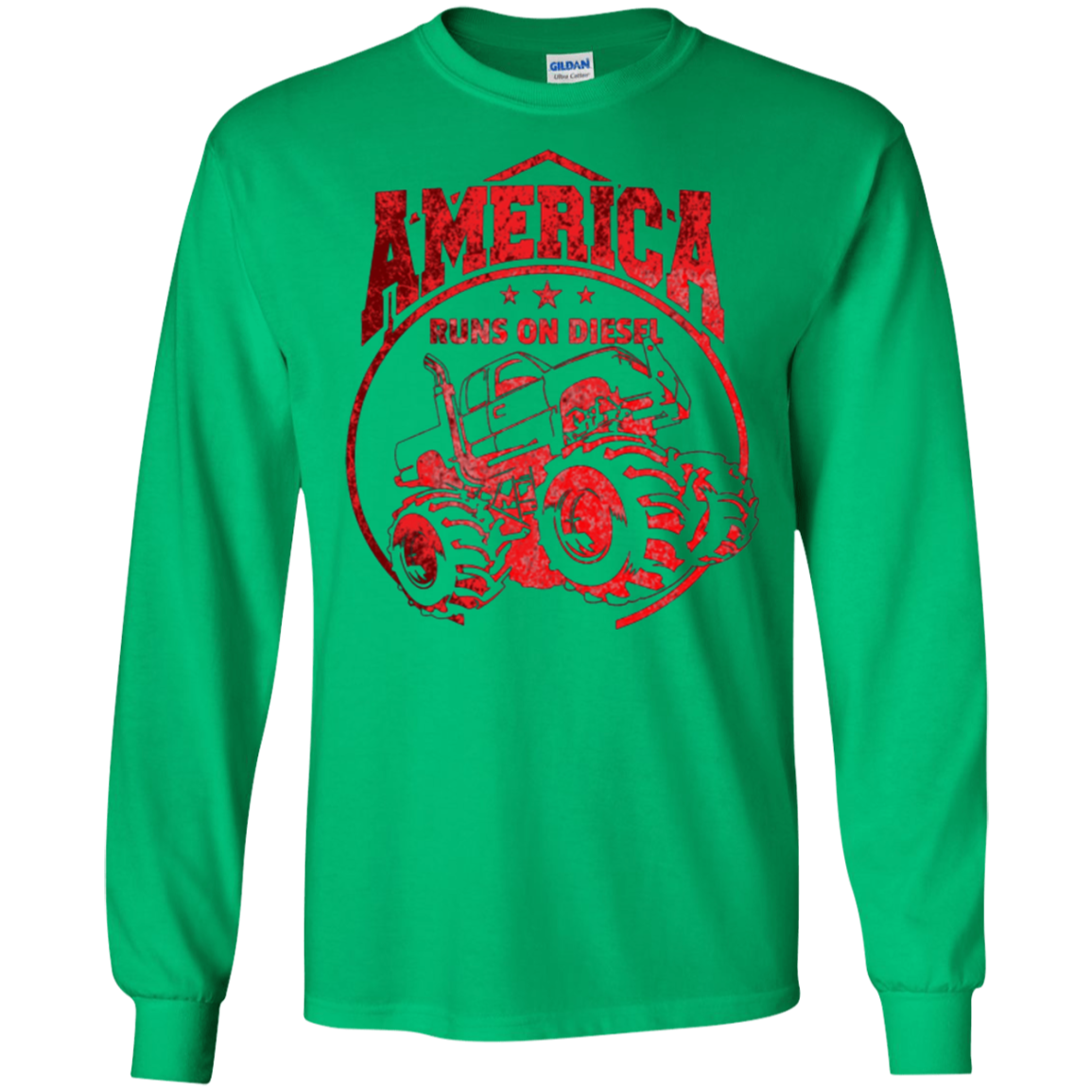 America Runs On Diesel Gear Monster SUV Truck Fans T-Shirt