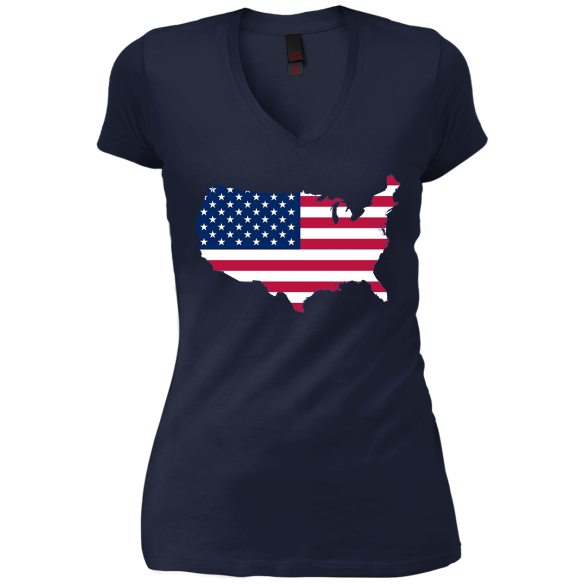 American Flag LS T-Shirt 4th of July America Graphic Tee