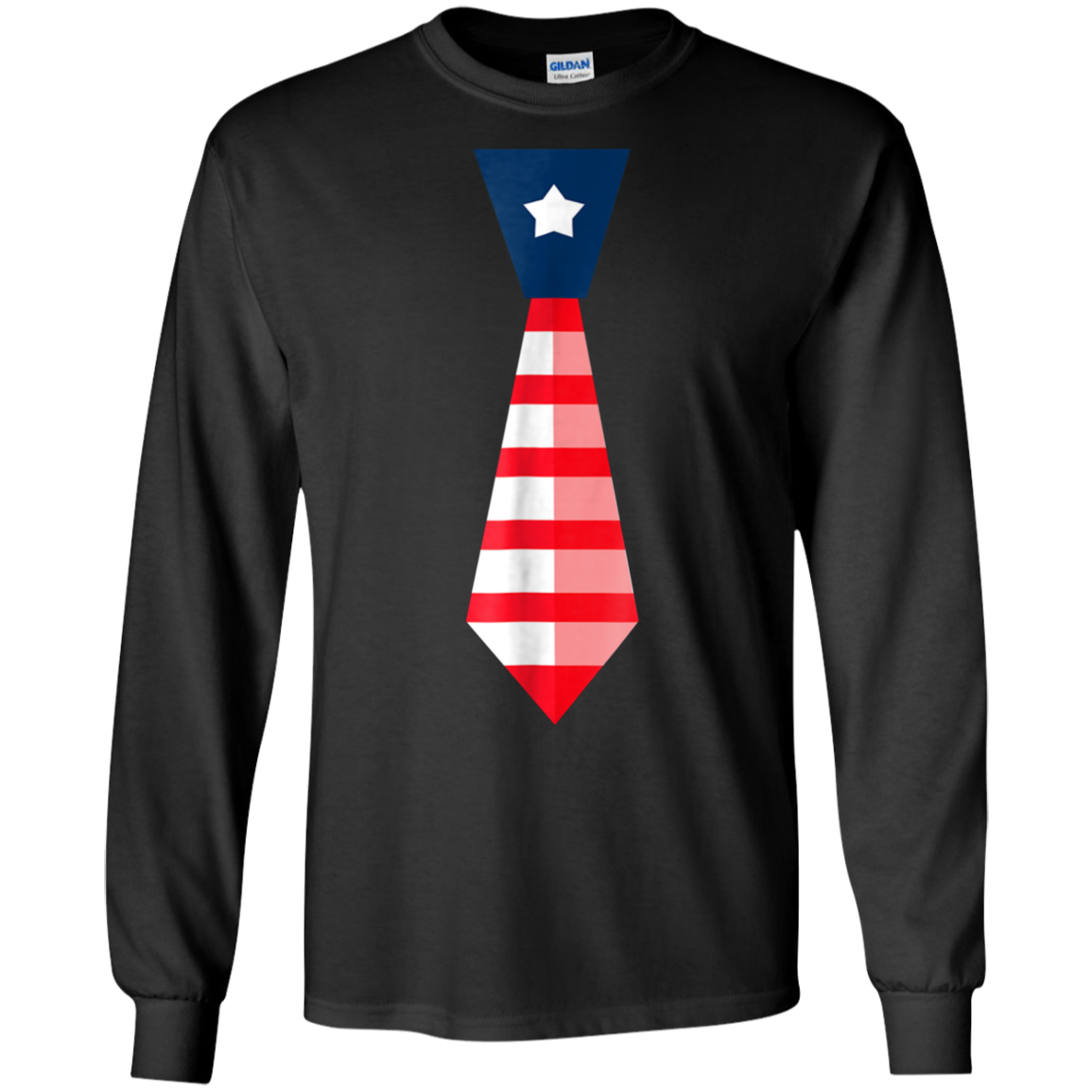 4th of July T-Shirt-Cute Fourth of July American Necktie Tee