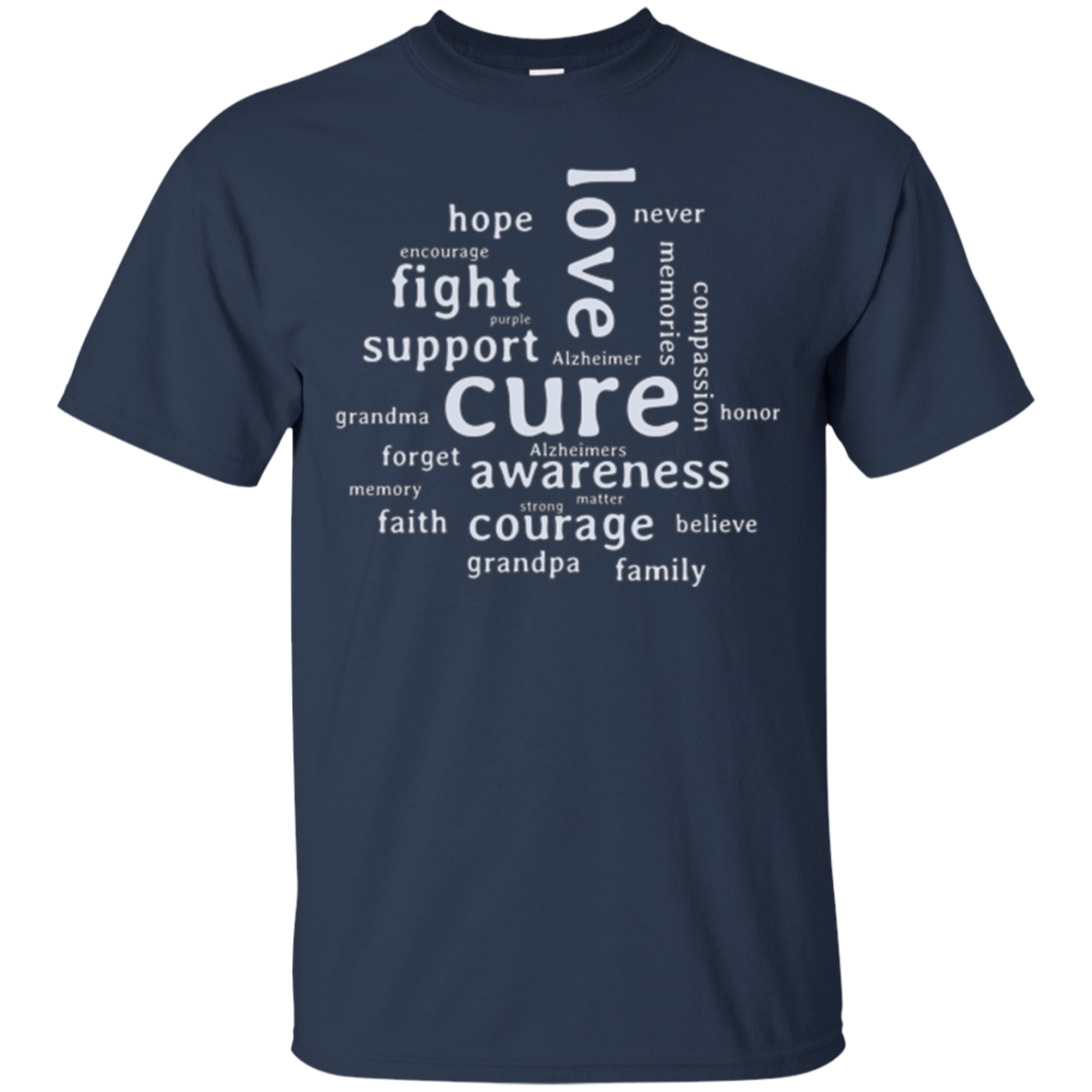 Alzheimer Support Shirt Awareness Month Purple