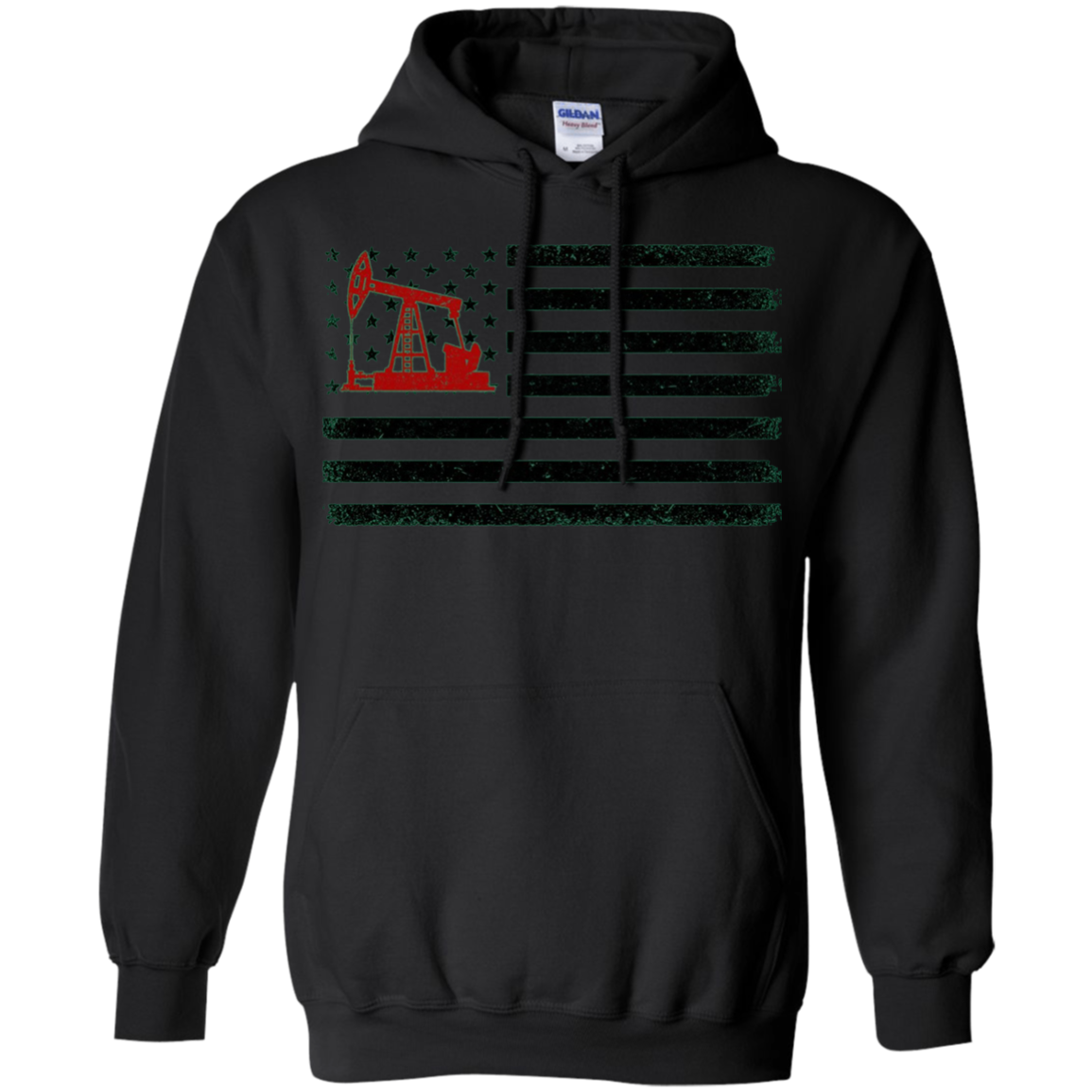 American Flag Oilfield T-Shirts - Oilfield Worker tee shirts