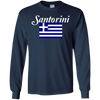 Image of SANTORINI T Shirt Cool Greek Flag Island On The Aegean Sea